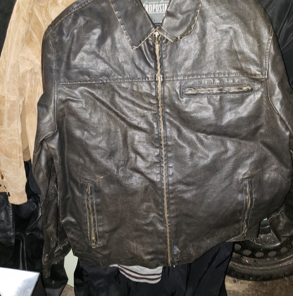 Aeropostale Leather Coat